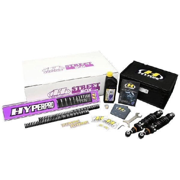 ハイパープロ HYPERPRO ストリートBOX ツインショック T360 エマルジョン 327mm17年-19年 ハーレー FLHR17年-23年 ハーレー FLHRXS19年-20年 ハーレー FLHT17年-19年 ハーレー FLHTK17年-19年 ハーレー FLHTKL18年-19年 ハーレー FLHX17年-23年 ハーレー FLHXS17年-19年 ハーレー FLTRU18年-19年 ハーレー FLTRX17年-23年 ハーレー FLTRXSカラー:ブラックアルミシリンダー仕様・327mm/13インチ相当・ショック長(取付穴間):327mm(13インチ相当)・リアスプリング:コンスタントライジングレート【セット内容】・リアショック・フロントスプリング・フロントフォークオイル・フロントフォークグリス・オリジナルバンダナ・プリロードレンチ・車種専用マニュアル(セッティングデータ付き)・保証書【ストリートBOX特徴】「リアショックユニット」と「フロントスプリング」を1セットにした同梱したキットボックス。メーカー仕様変更によりキットの付属品変更がある場合がございます。予めご了承ください。33490075楽天 HD店