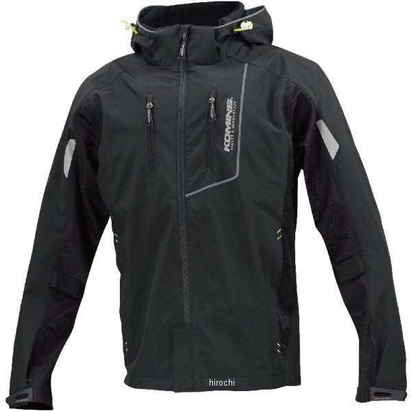 【メーカー在庫あり】 JK-112 コミネ KOMINE 春夏モデル プロテクトハーフメッシュパーカ ゲンリ 黒 2X..