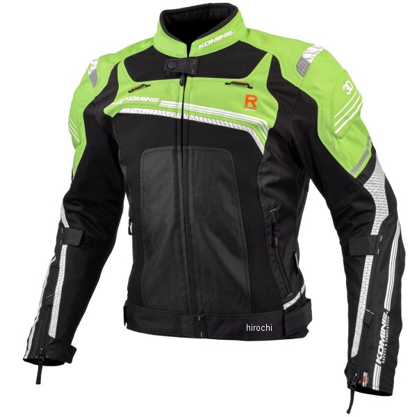 【メーカー在庫あり】 JK-130 コミネ KOMINE 春夏モデル Rスペックメッシュジャケット ライムグリーン/黒 XLサイズ 07-130 HD店(2)