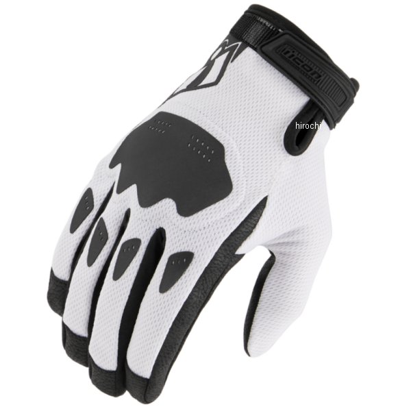 アイコン ICON 春夏モデル グローブ GLOVE HOOLIGAN CE 白 Lサイズ 3301-4392 HD店