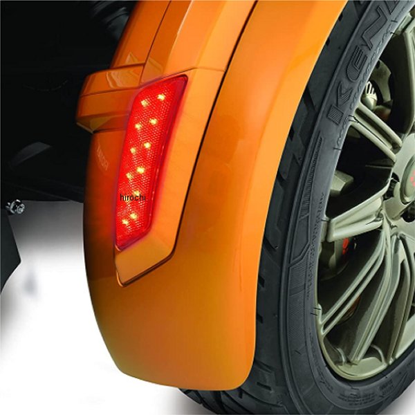 ショークローム Show Chrome フロントフェンダーLED 13年ー18年 カンナム スパイダー 赤 41-174B HD店