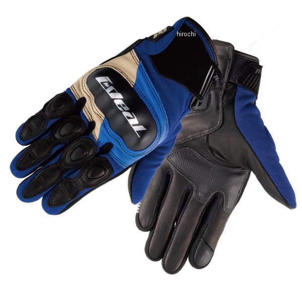 【メーカー在庫あり】 ID-015 アイディール IDEAL プロテクションメッシュグローブ ヘリテージ アイボリー/青 3XLサイズ ID015/IVBL/3XL HD店