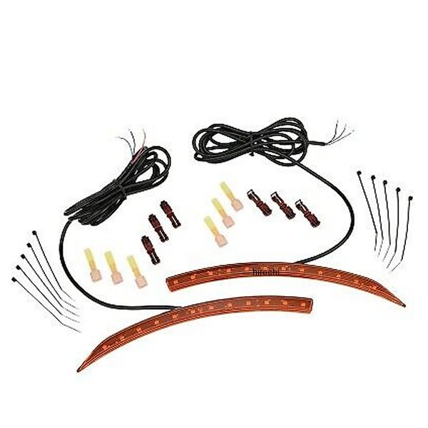 ショークローム Show Chrome フロントフェンダー LED 20年以降 カンナム スパイダー アンバー 41-187a ..