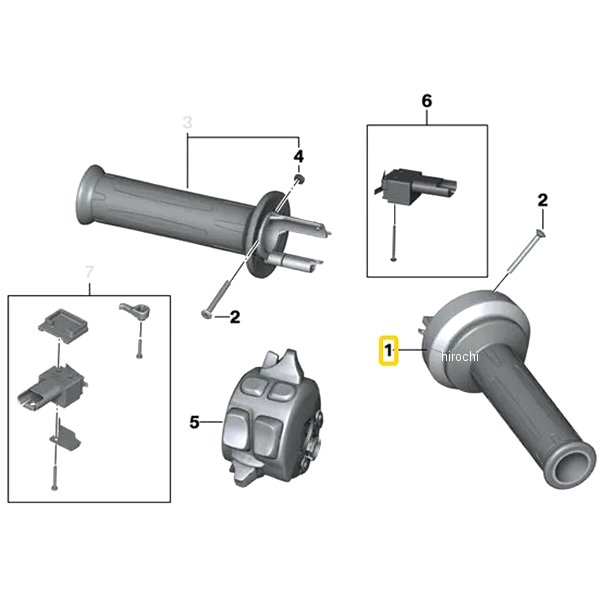 BMW純正 E スロットル グリップ 61318534424 HD店