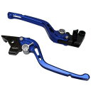 【メーカー在庫あり】 ユーカナヤ U-KANAYA GPタイプ アルミ削り出しビレットレバーセット 22年以降 CBR400R、400X マットブルー HO082-010-0514 HD店(2)