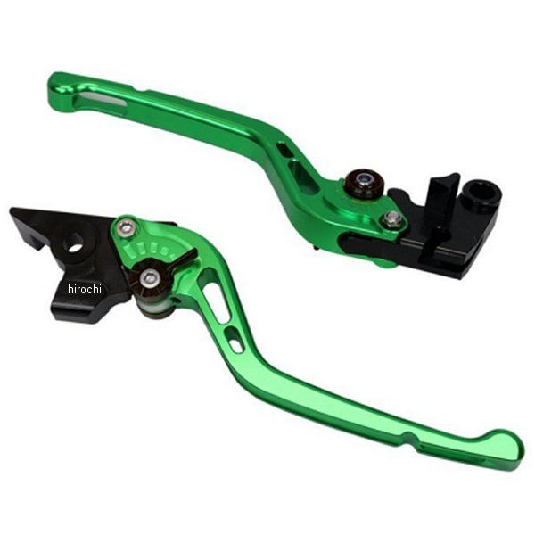【メーカー在庫あり】 ユーカナヤ U-KANAYA GPタイプ アルミ削り出しビレットレバーセット 22年以降 CBR400R、400X マットグリーン HO082-010-0517 HD店