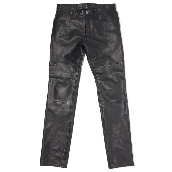 カドヤKADOYA2022年春夏モデルLIGHTLEATHERPANTSレザーパンツ黒Mサイズ2277HD店
