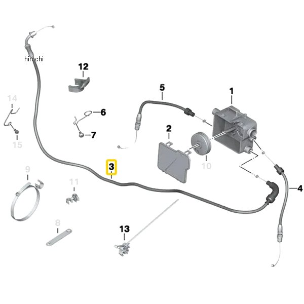 BMW純正 スロットルケーブル 32738527554 HD店