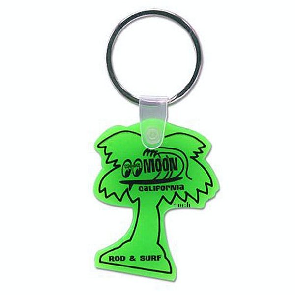 【メーカー在庫あり】 ムーンアイズ MQQNEYES キーリング パームツリー 緑 MKR086 HD店