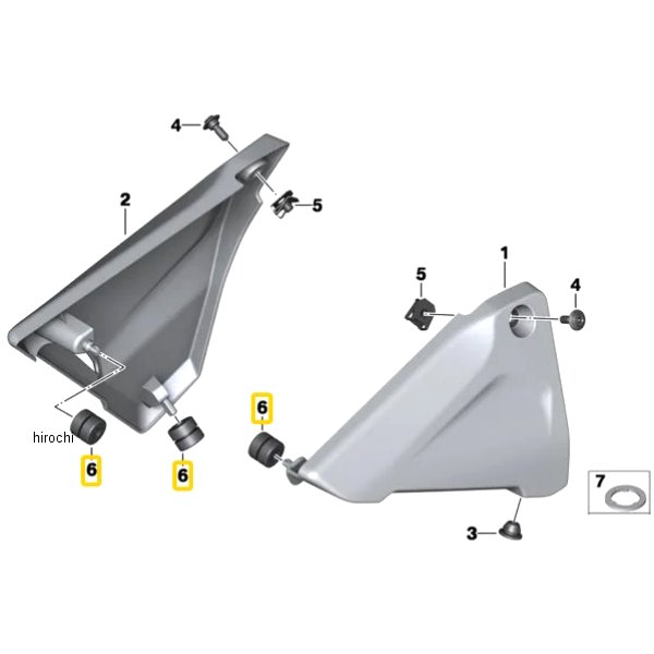 BMW純正 ラバー クリップ 61138532186 HD店