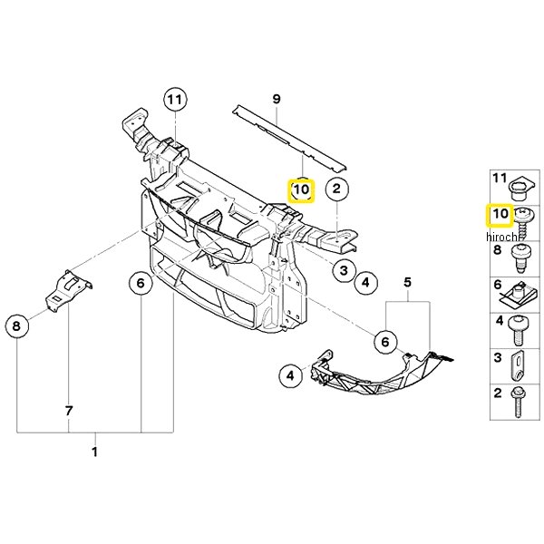 BMW純正 スクリュー カラー付 61317682091 HD店