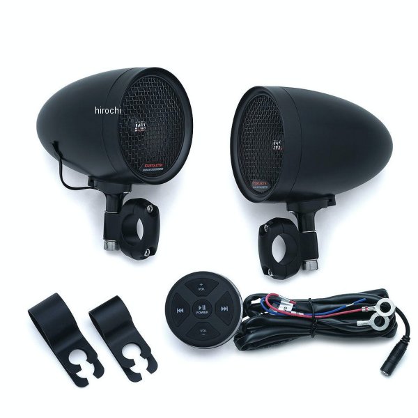 【メーカー在庫あり】 クリアキン Kuryakyn ロードサンダースピーカーポッド 汎用 黒 2713 HD店