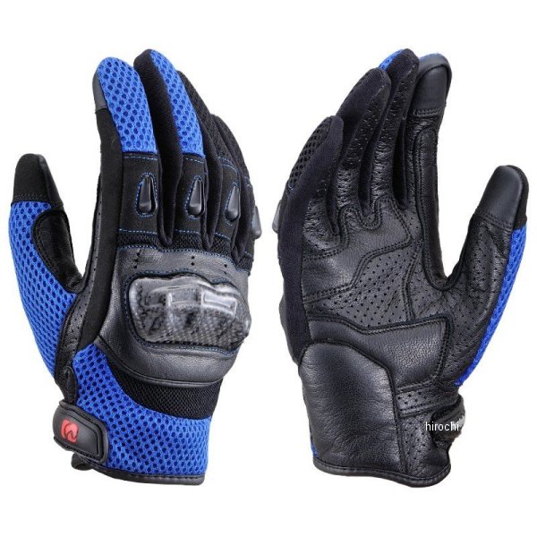 Bike Wear - 【メーカー在庫あり】 HBG-116 ヘンリービギンズ HenlyBegins カーボンメッシュグローブ 青 Mサイズ 25965 HD店