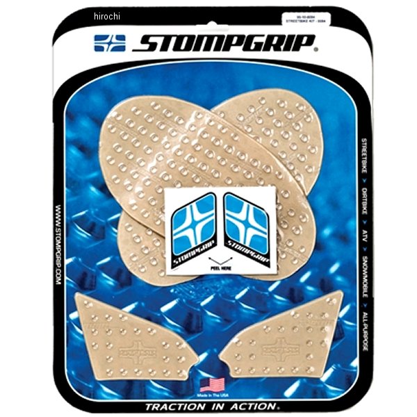 ストンプグリップ STOMPGRIP トラクションパッド タンクキット 13年-17年 F700GS、F800GS クリア 55-10-0084C HD店