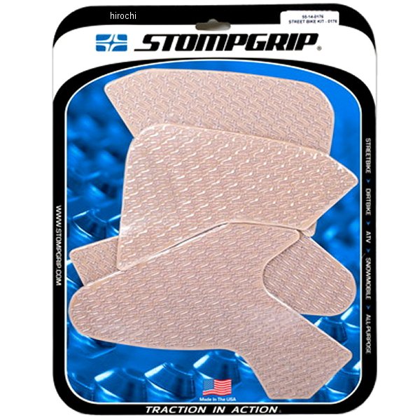ストンプグリップ STOMPGRIP トラクションパッド タンクキット 20年-21年 F900R クリア 55-14-0176C HD店