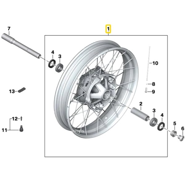 BMW純正 F スポークホィール、黒 36318562512 HD店