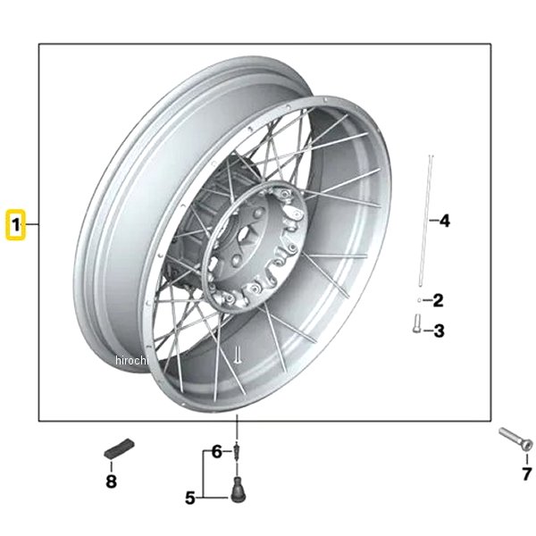 BMW純正 R スポークホィール、黒 36318562513 HD店