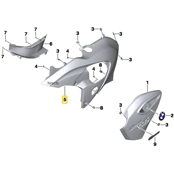 BMW純正 サイド パネル LH 46637727209 HD店