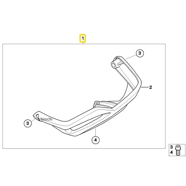 BMW純正 後付ケセット セーフティ バー 71607693843 HD店