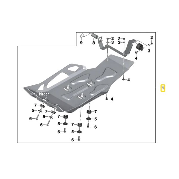 BMW純正 アンダーガード(K50 AO) 77148533747 HD店
