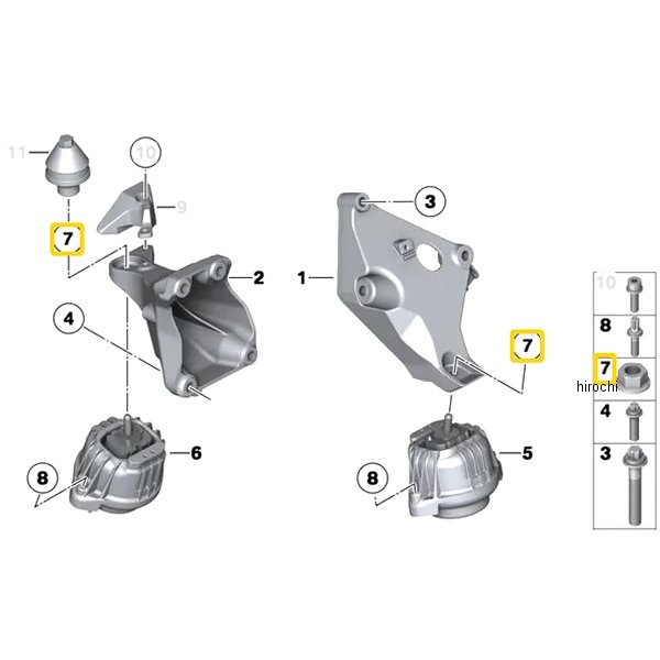 BMW純正 フランジ ナット 07119904670 HD店