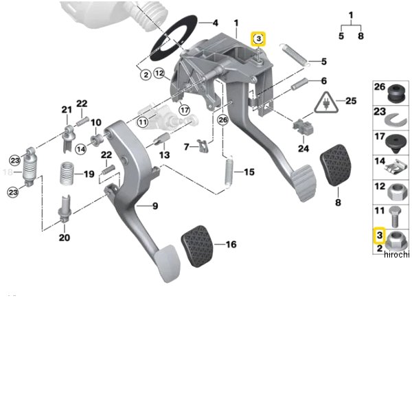 BMW純正 六角ナット ワッシャー付キ 07119905949 HD店