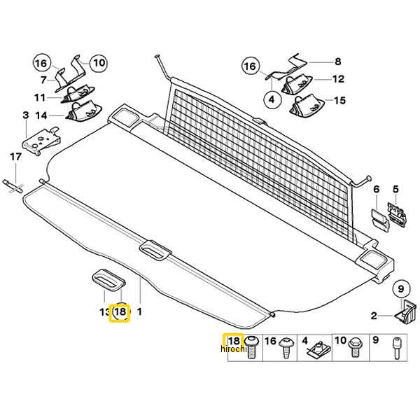 BMW純正 サーモプラスチック ボルト 07147118899 HD店