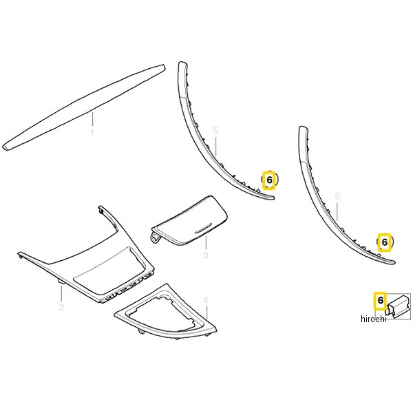BMW純正 クランプ/ケーブル留メ具 07147127892 HD店