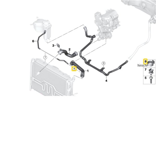 BMW純正 ホースクランプ 34321156893 HD店