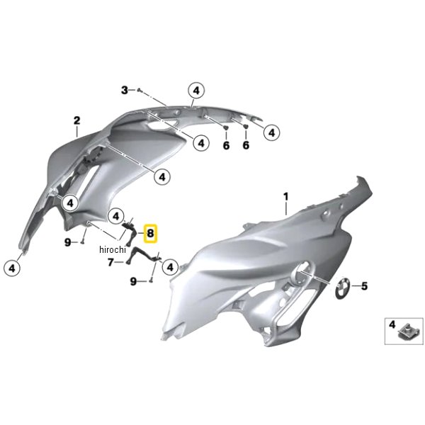 BMW純正 (SO)トリムパネル RH 46638529130 HD店