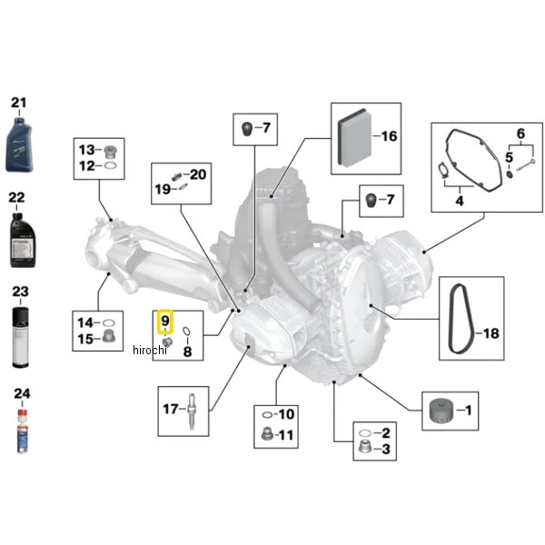 BMW純正 マグネット プラグ 23007721088 HD店