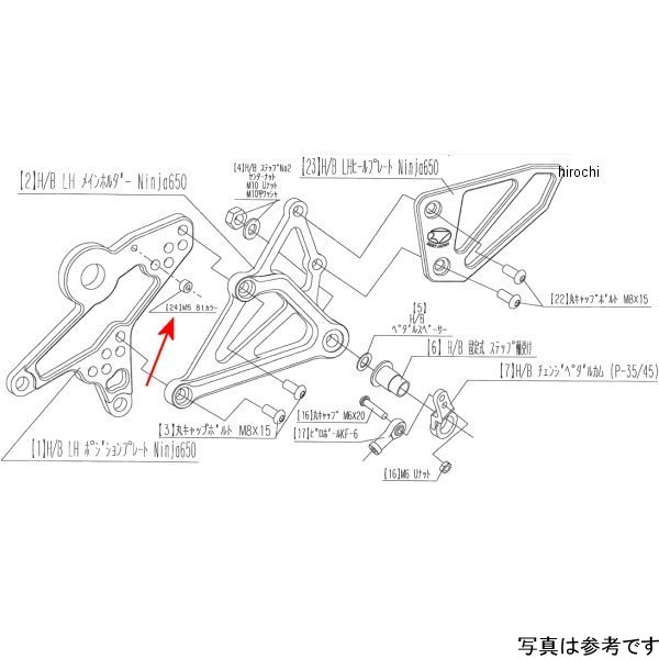ビート BEET M5X8tカラー 17Ninja650 9096-KD7-30 HD店