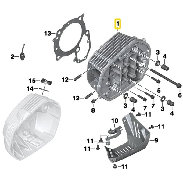 BMW純正 シリンダー ヘッド LH (ZK) schwarz 11127723593 HD店