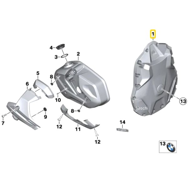 BMW純正 フロント カバー フライス加工済み 11148405516 HD店