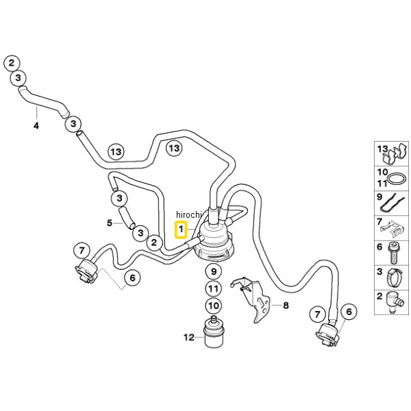BMW純正 フューエル ディストリビューター 13537718522 HD店