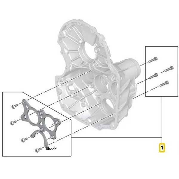 BMW純正 セット ベアリング固定プレート 23008371444 HD店