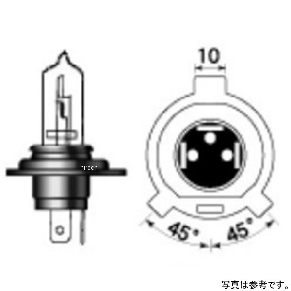 M&H マツシマ HS1/H4 ハロゲンバルブ 12V45/45W GH 16BH S2ホワイトゴースト 16BHGH HD店