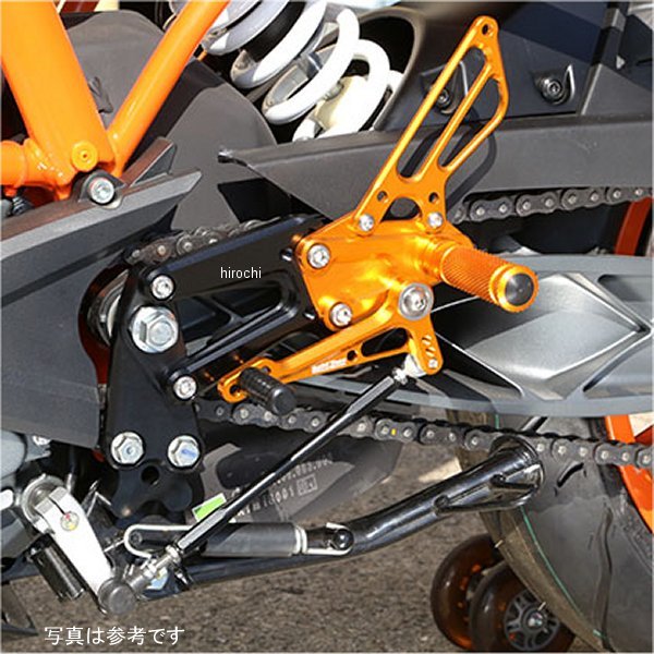 ベビーフェイス BabyFace バックステップキット 14年 KTM RC125、RC390 黒 002-KT009BK HD店