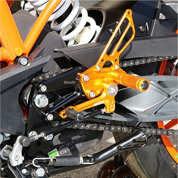 ベビーフェイス BabyFace バックステップキット レースシフト 14年 KTM RC125、RC390 ゴールド 002-KT009GDR HD店