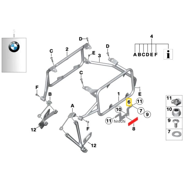 BMW純正 ホルダー リフレクター 36148406798 HD店