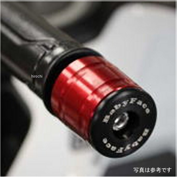 ベビーフェイス BabyFace ハンドルバーエンド ロング φ35 M8 赤 005-BEB08RD HD店