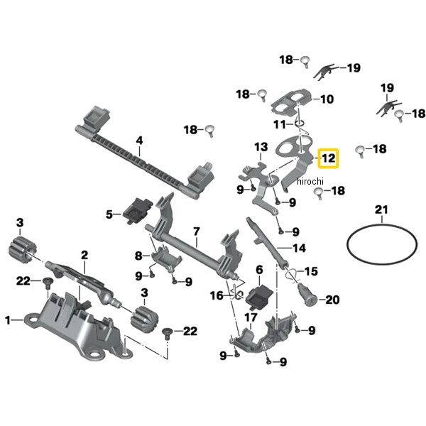 BMW純正 R シート ロック プレート 46628533643 HD店
