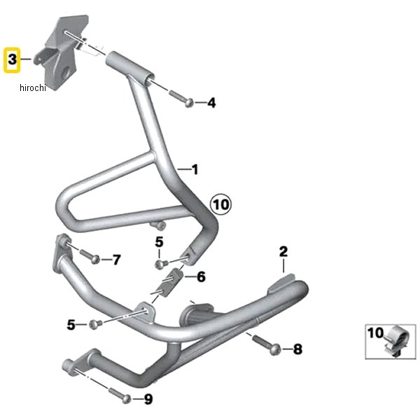 BMW純正 タンク ガード ホルダー LH 46638538037 HD店