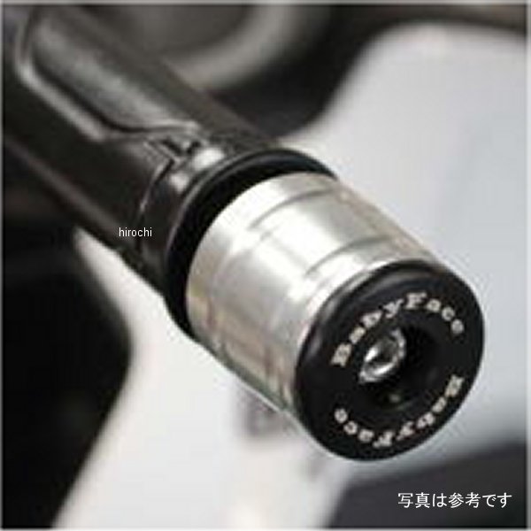 ベビーフェイス BabyFace ハンドルバーエンド ロング φ35 YZF-R25、Ninja650 シルバー 005-BEB25SV HD店