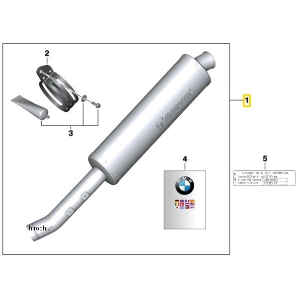 BMW純正 スポーツ、リア マフラー 71607702466 HD店