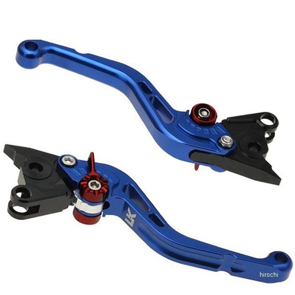 【メーカー在庫あり】 ユーカナヤ U-KANAYA スタンダードタイプ ビレットショートレバー セット 19年-21年 カタナ マットブルー SU057-118-0214 HD店