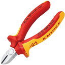 【メーカー在庫あり】 クニペックス KNIPEX 絶縁斜ニッパー 1000V 7006-125-KP HD店