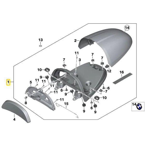 BMW純正 タンク(Hoecker)用カバー アルミニウム 77348533897 HD店