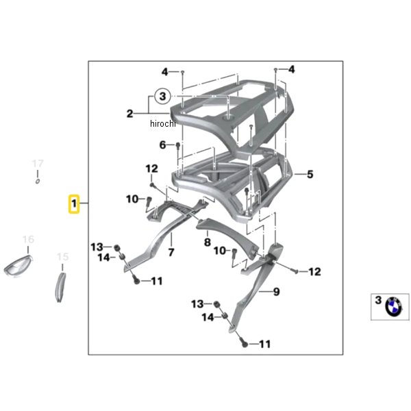 BMW純正 ラゲッジグリッド 77448527037 HD店