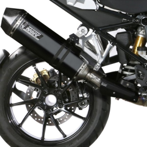 Mivv スリップオンマフラー SPEED EDGE ユーロ5承認 19年-21年 BMW R1250GS Adventure ブラックステンレス B.034.LRB-R1250GSADV HD店